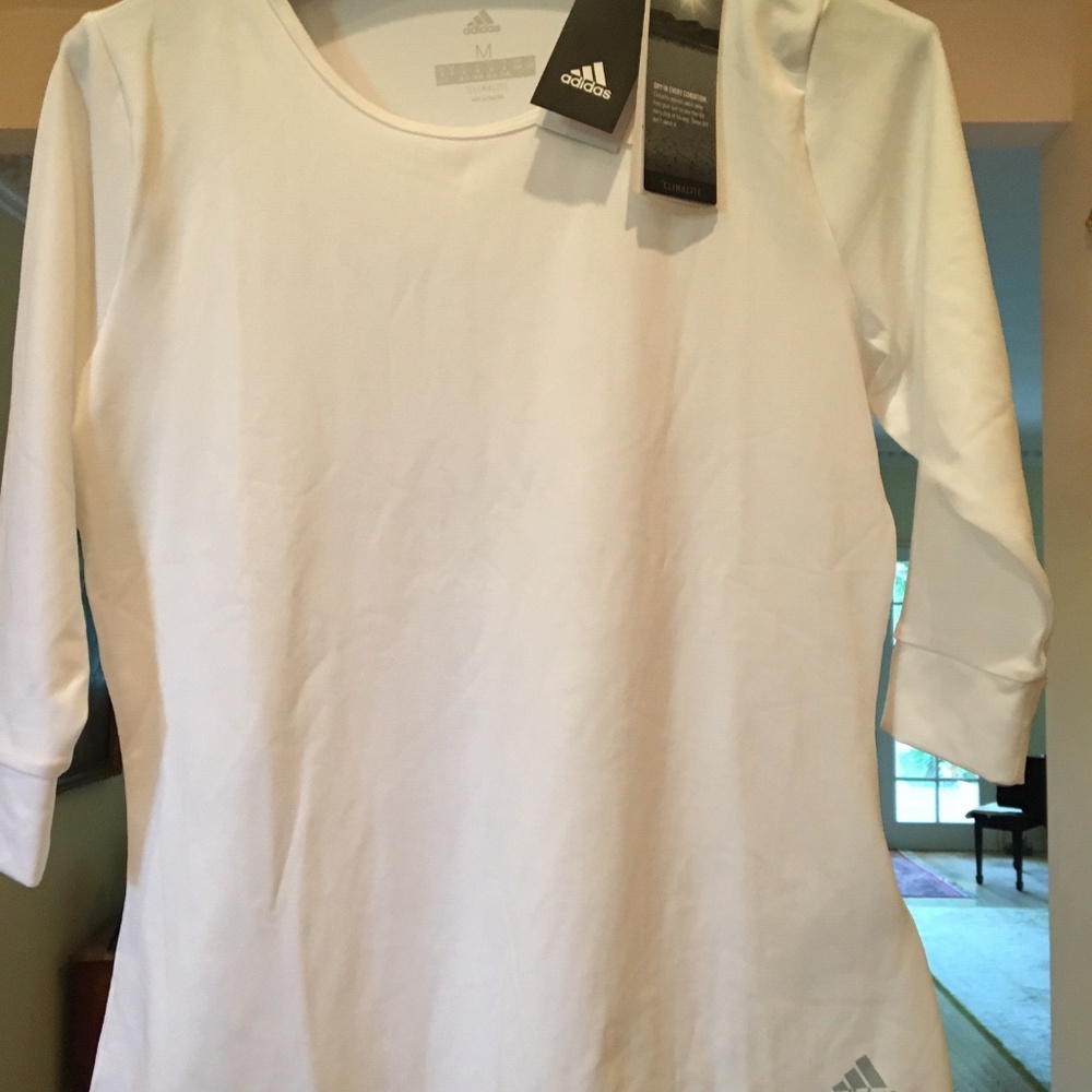 NWT -  White Adidas Climalite top